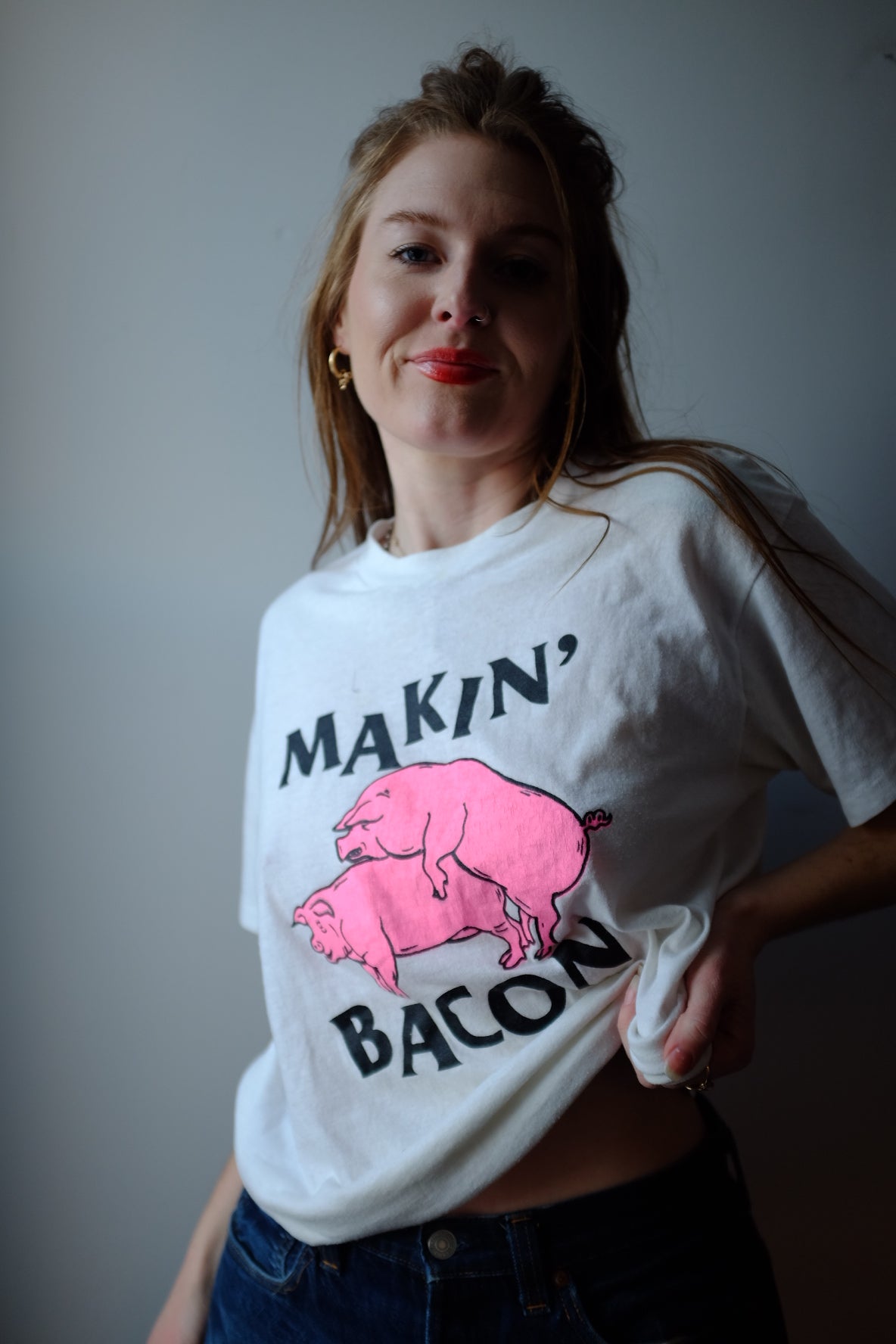 1980s Makin Bacon Tee M