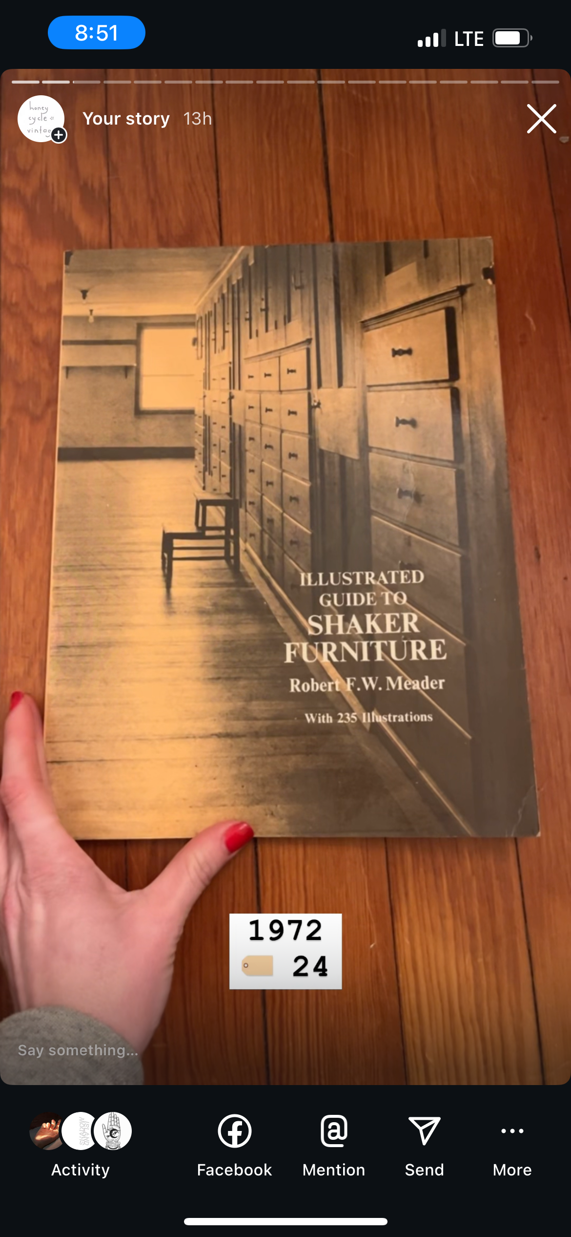 Vintage Shaker Book & MCM Book