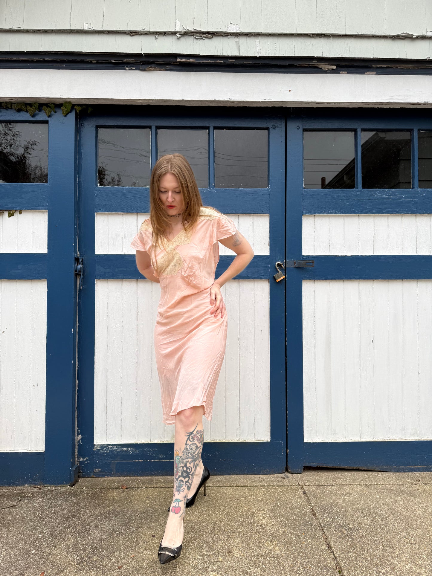 1940s Lucky Slip Dress