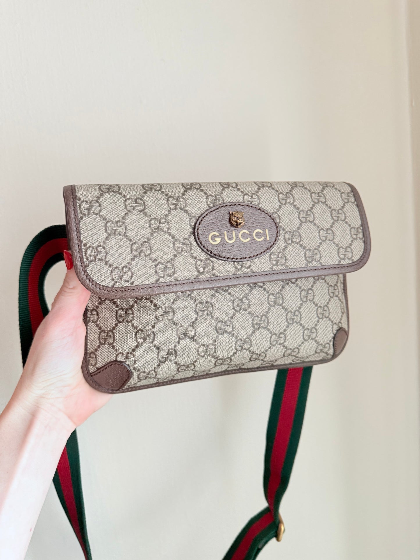 Brown GG Supreme Canvas Neo Vintage Belt Bag