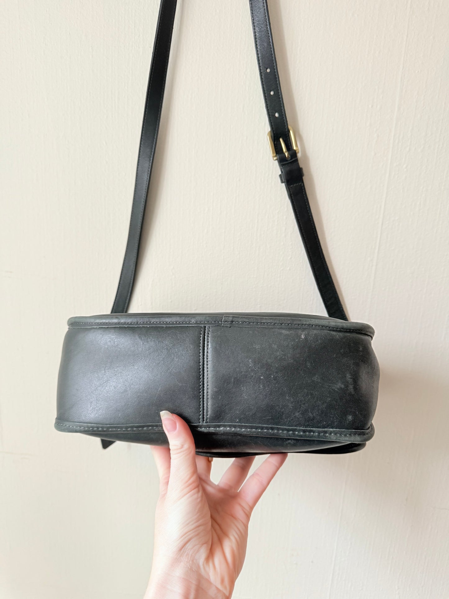 Vintage Coach City Bag Dark Green Crossbody