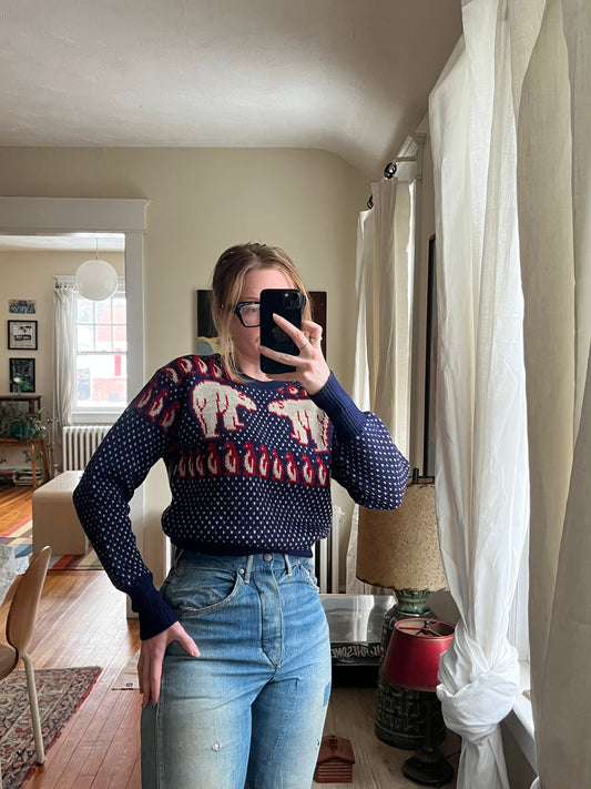1947 Rare Jantzen Polar Bear Sweater