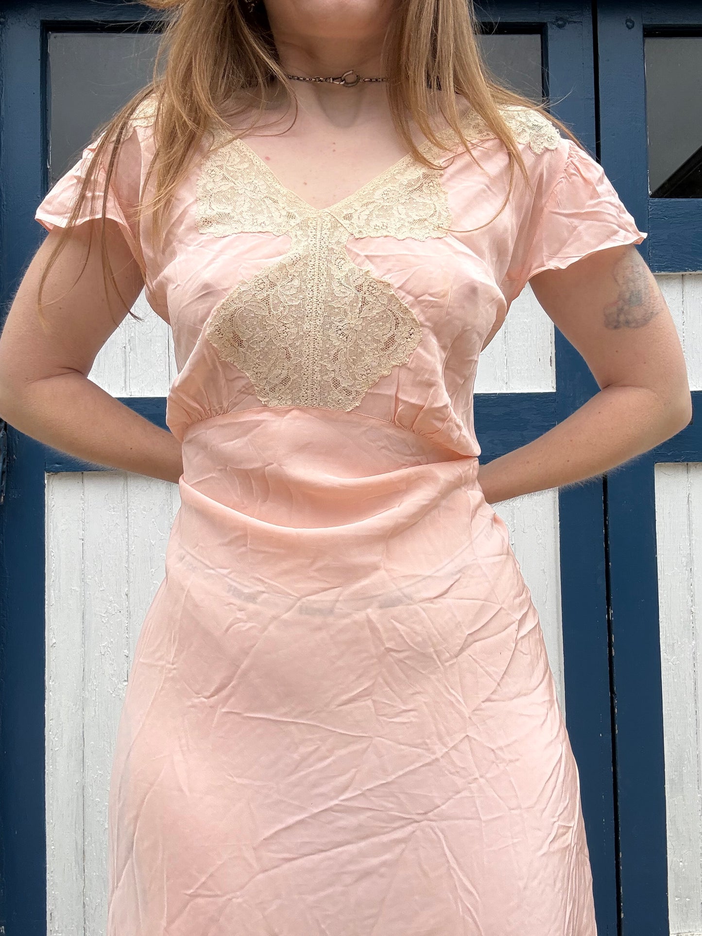 1940s Lucky Slip Dress