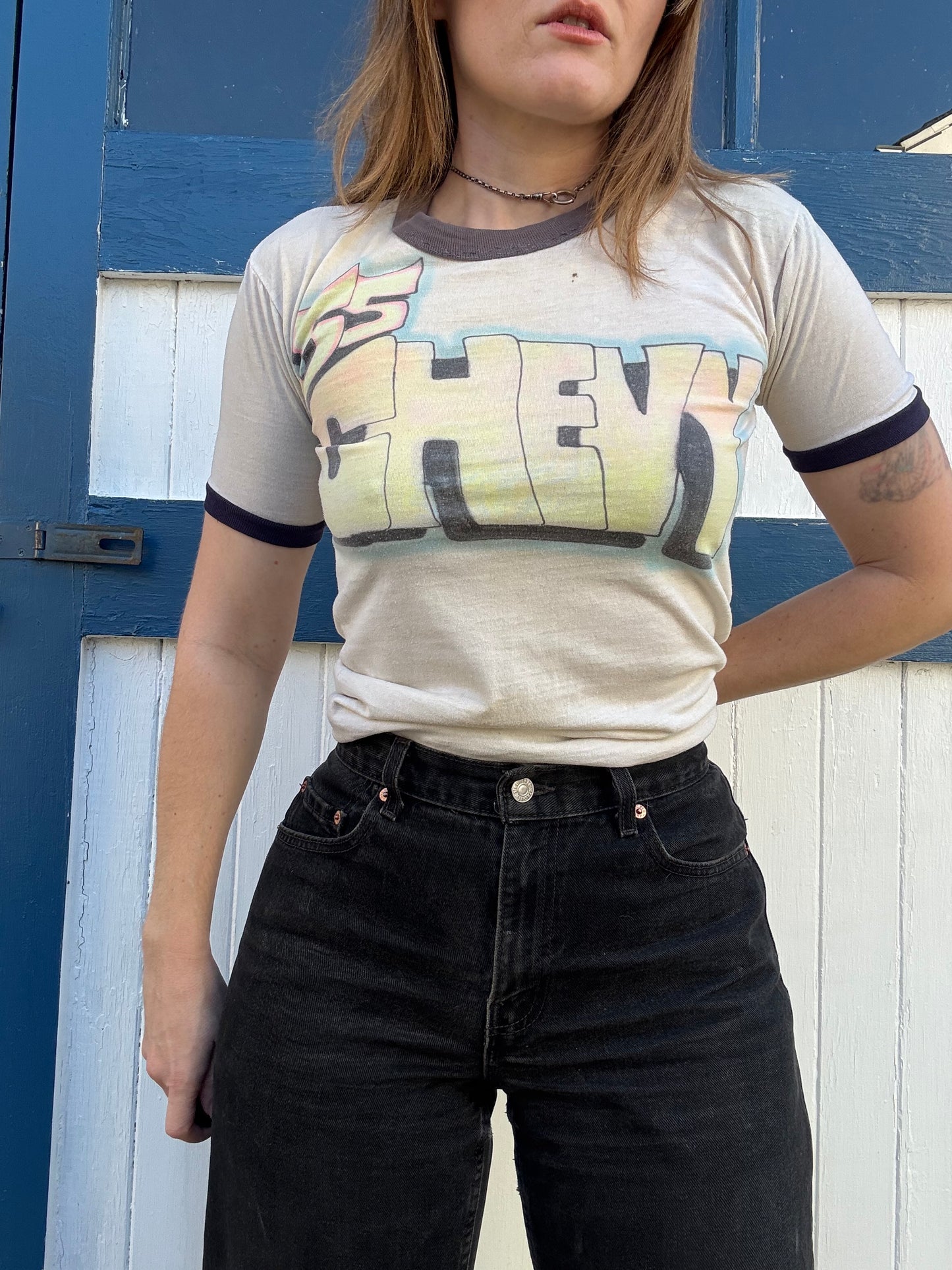 1970s Airbrushed 55 Chevy & Ed Roth Tee