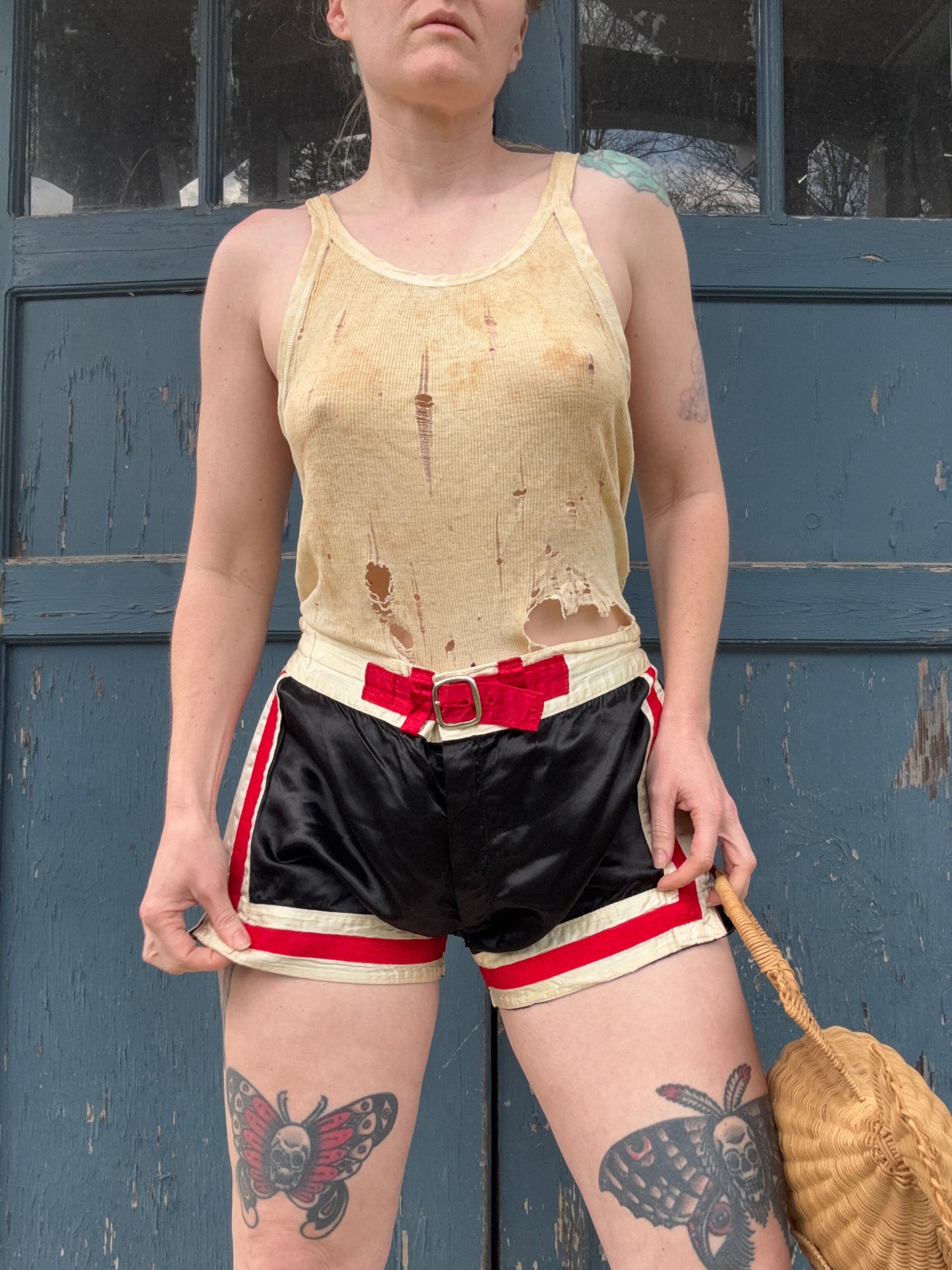 1950s Satin Gym Shorts