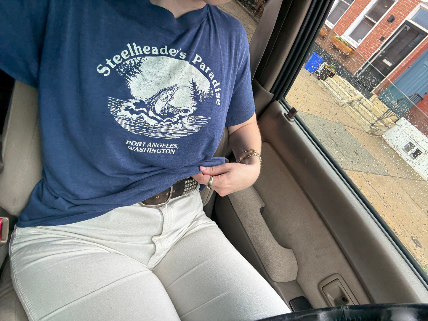 1970s Fishing Tee Steelheaders