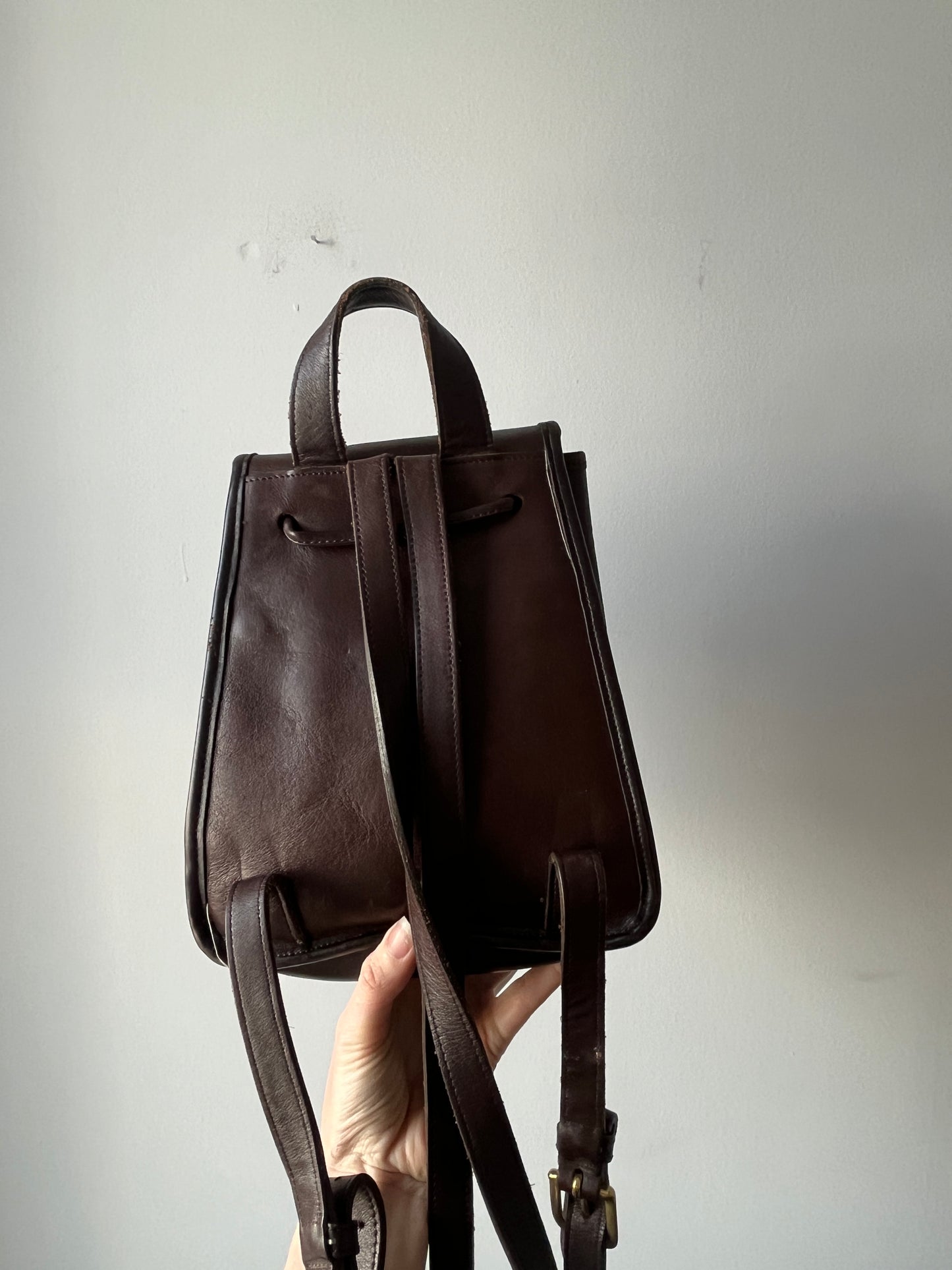 Vintage Leather Coach Day Bag