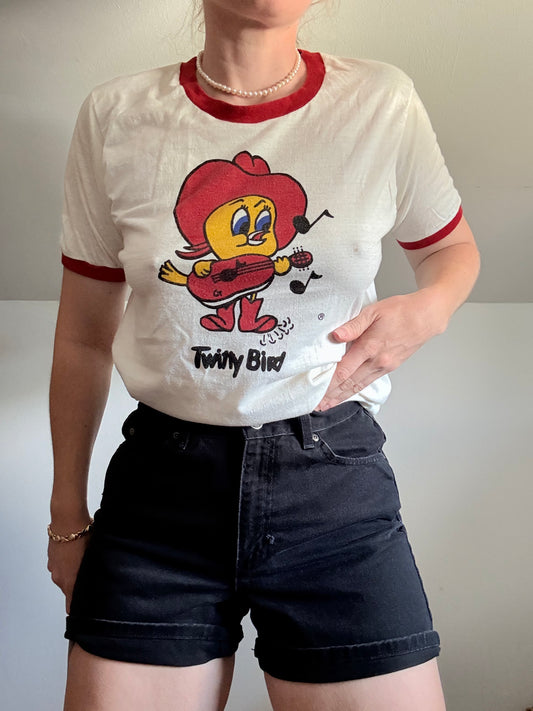 1970s Twitty Bird Conway Twitty Raglan Tee M/L