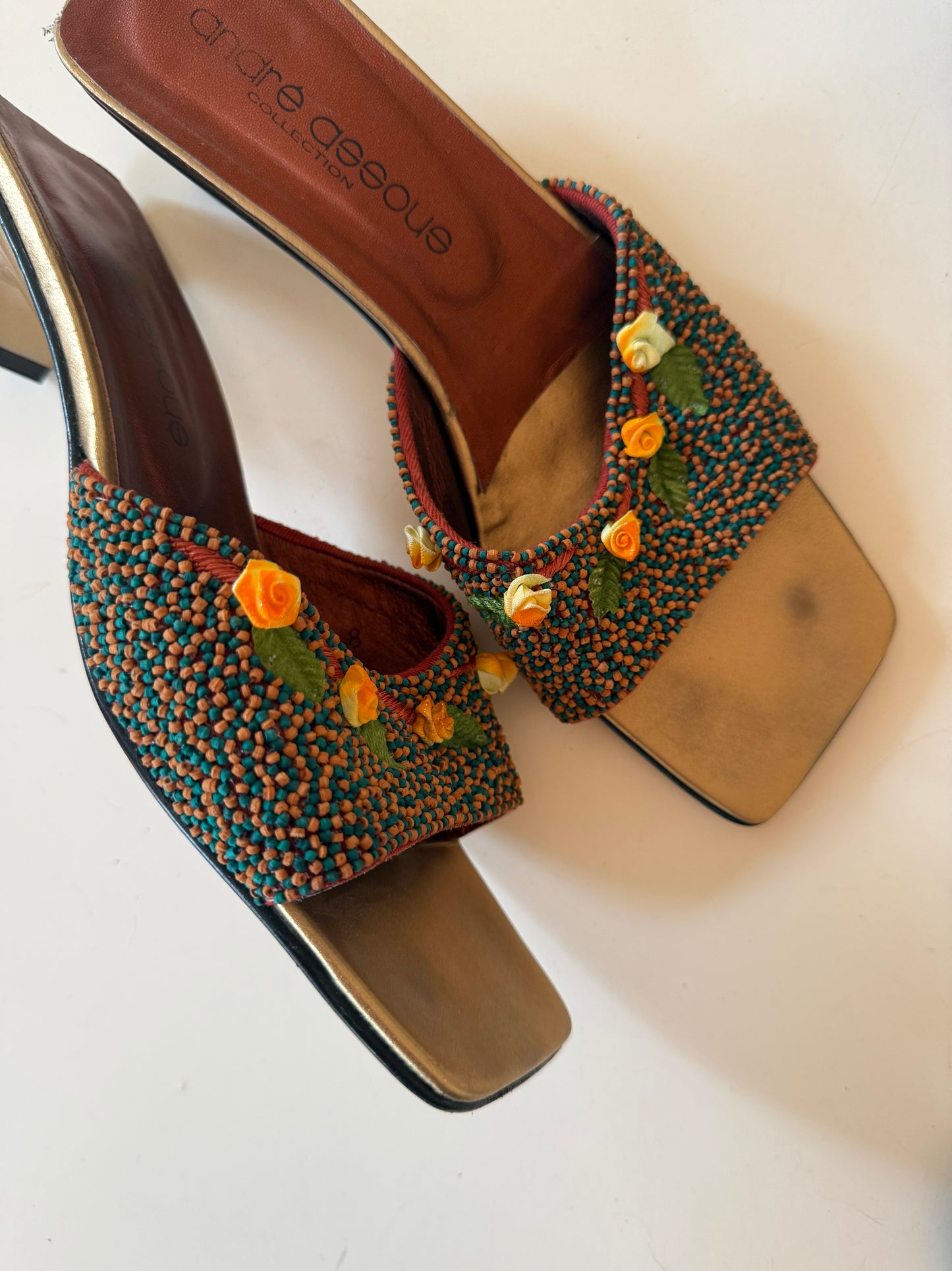 Flower Appliqué Heels