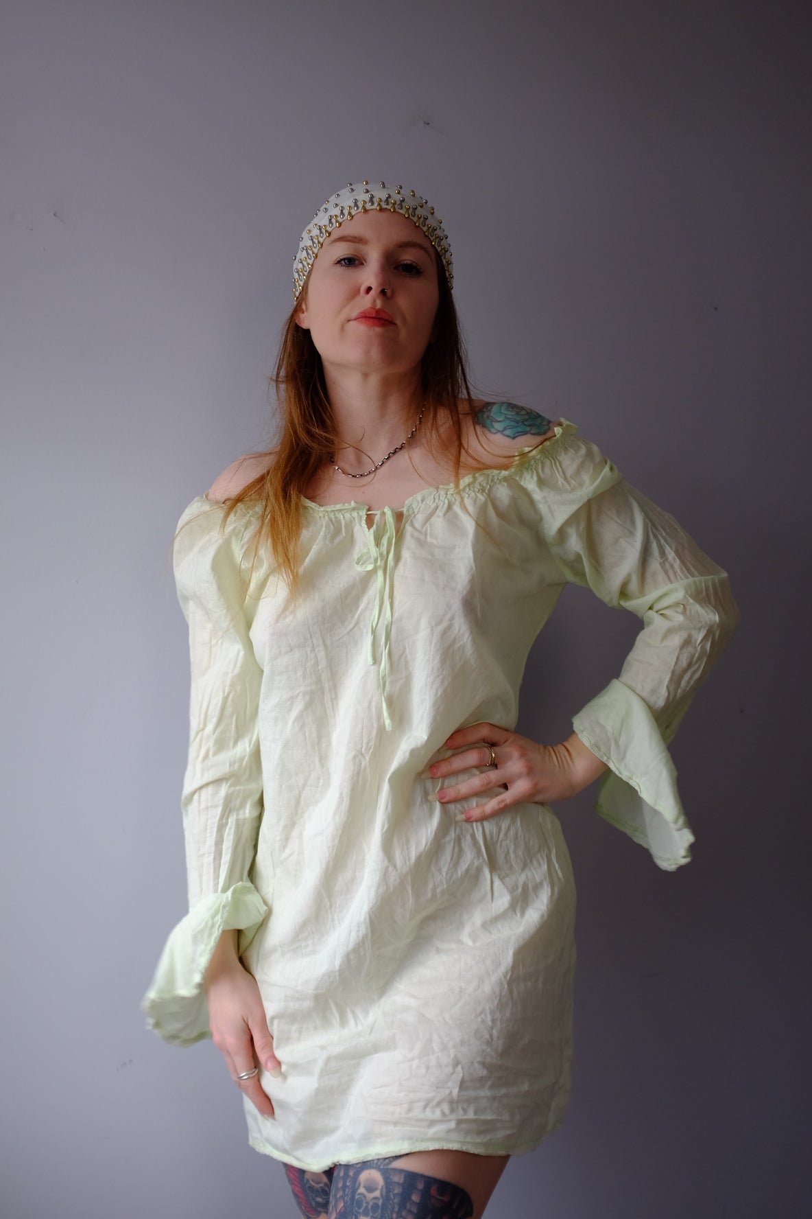 1990’s Fairy Pale Mint Dress M