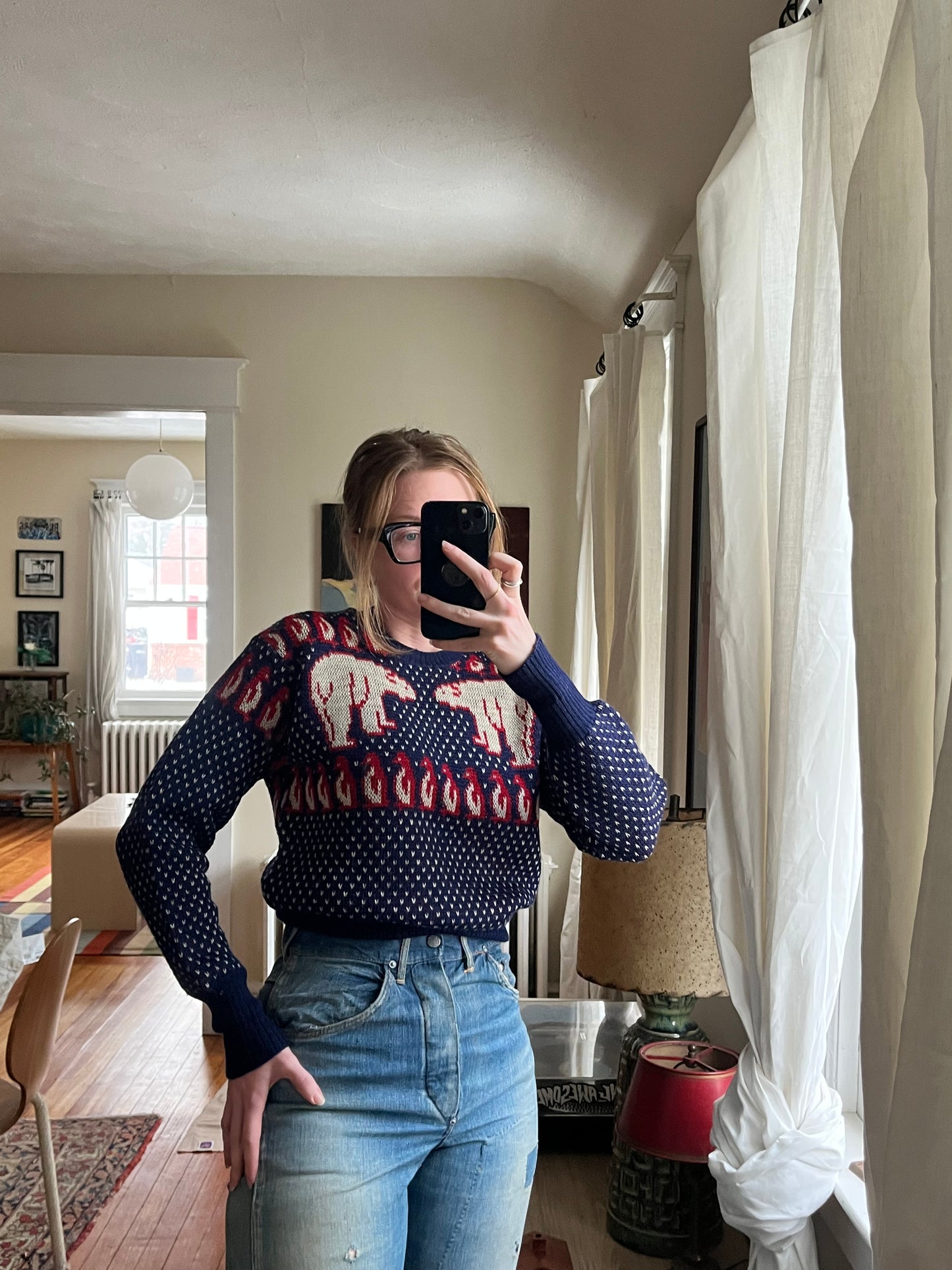1947 Rare Jantzen Polar Bear Sweater