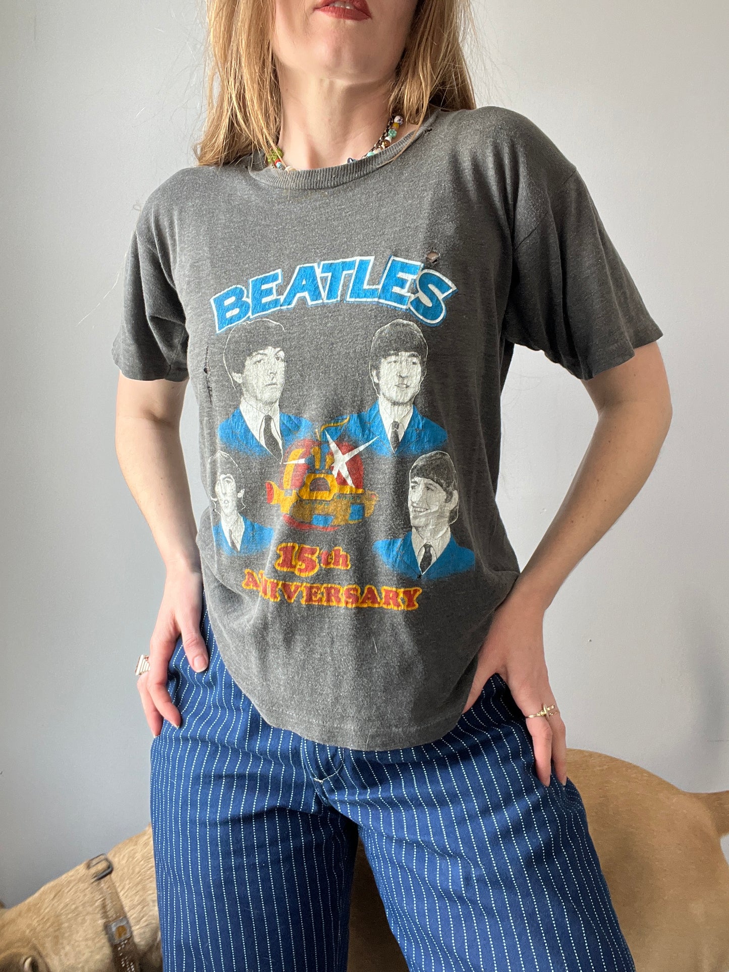 Vintage 1980s The Beatles Shirt M