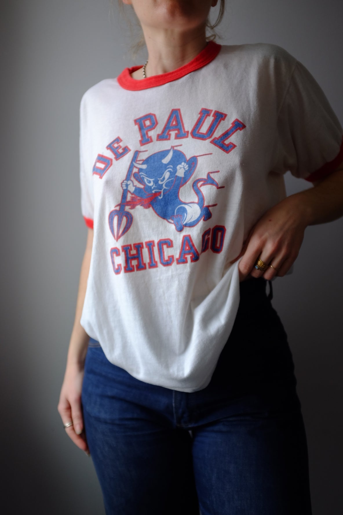 1980s Lil Devil Chicago Tee M