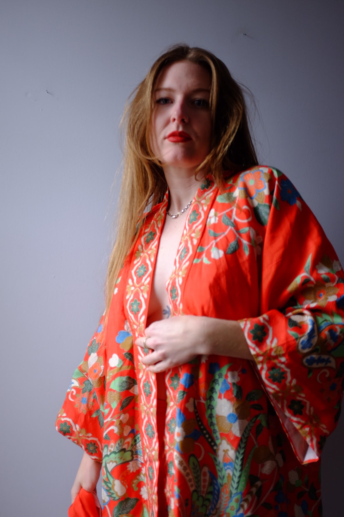 1970’s 100% Silk 2 Piece Kimono Set