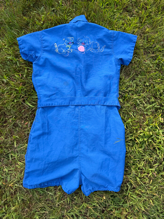 Embroidered Gym Romper