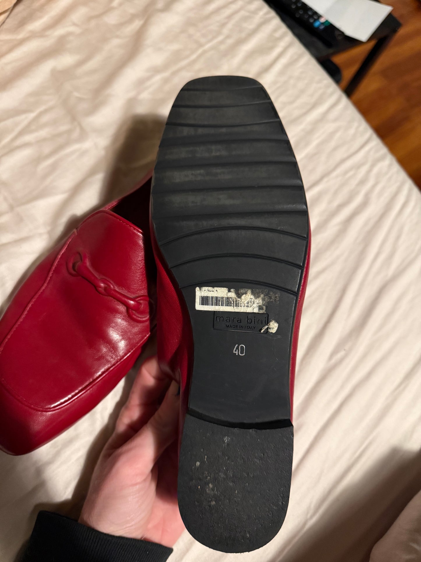 Mara Bini Red Loafers 40, 9/9.5
