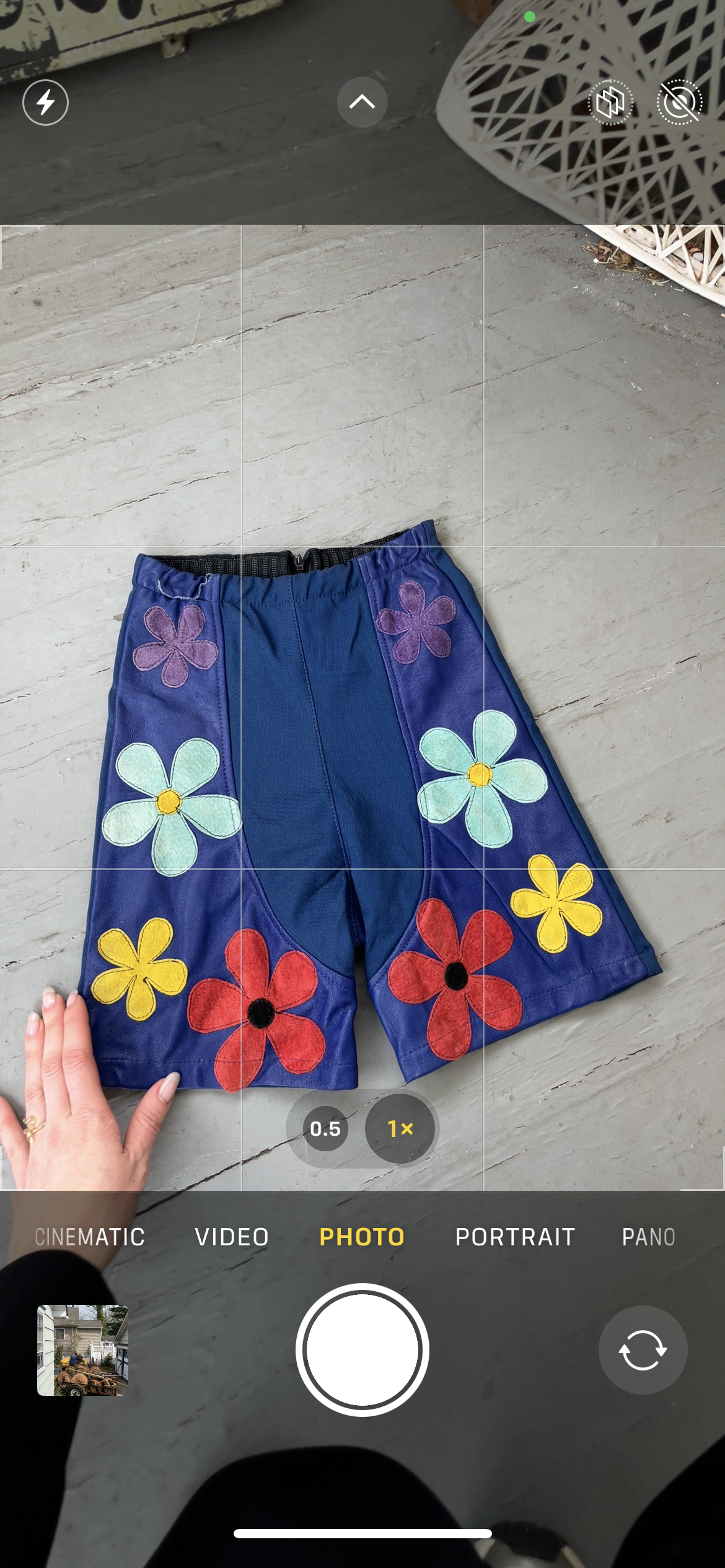 1980s Leather Flower Power Hot Shorts
