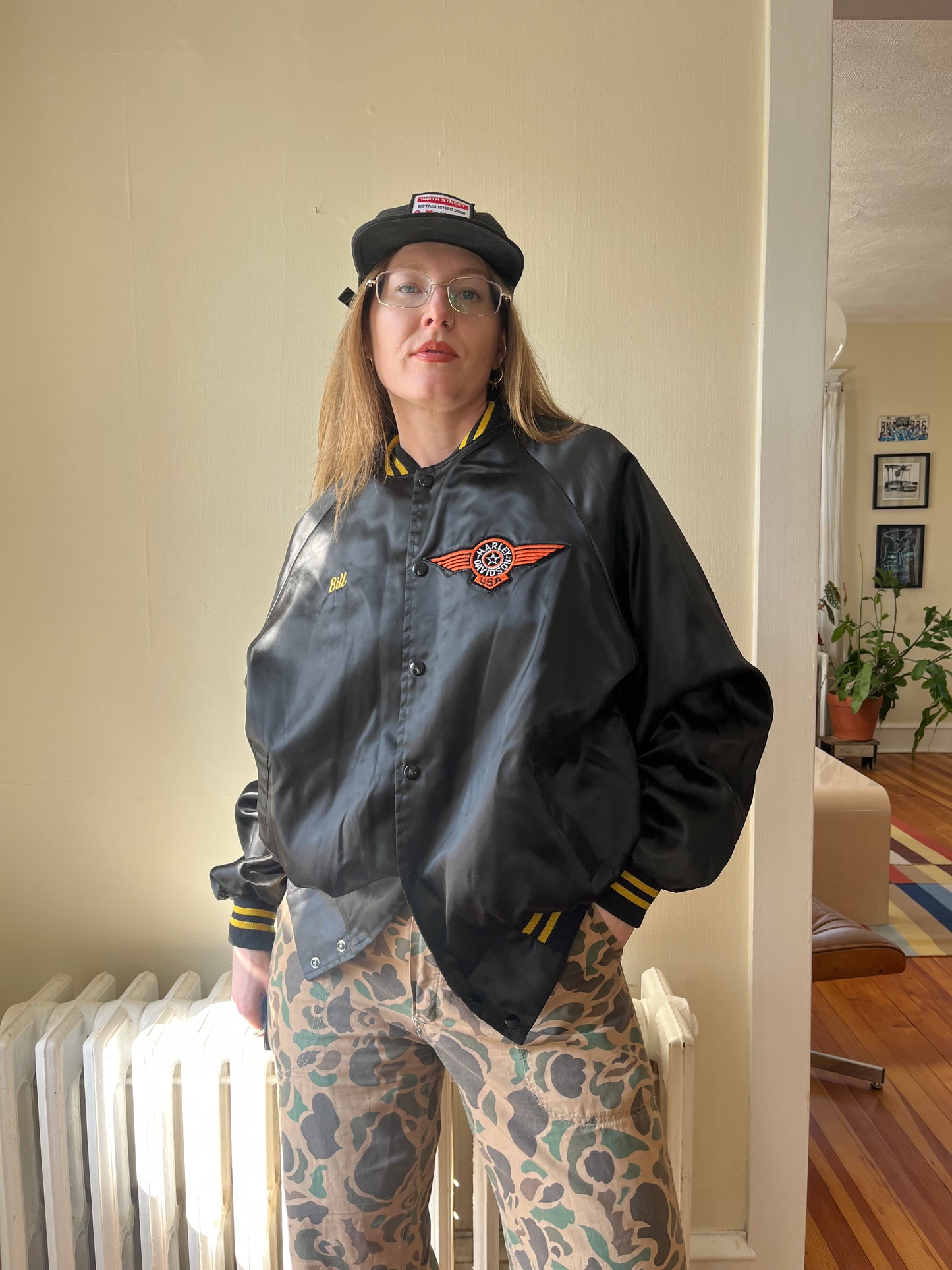 1980s Harley Satin Jacket