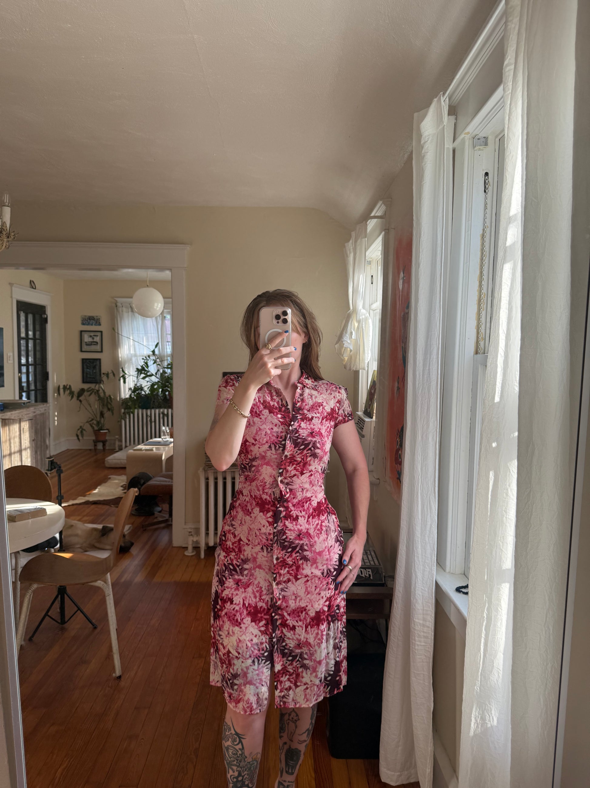 1990s 100% Silk BCBG Dress – Honey Cycle Vintage - Main Image