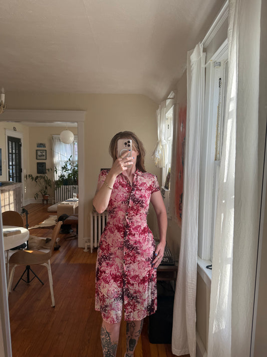 1990s 100% Silk BCBG Dress