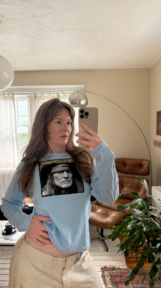 2005 Willie Nelson Blue Tee