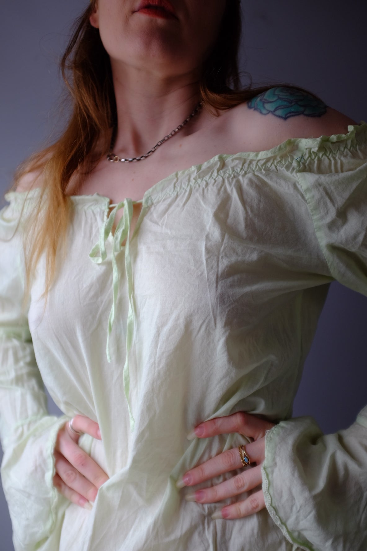 1990’s Fairy Pale Mint Dress M