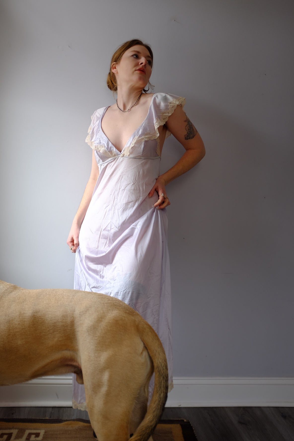 1970’s Pale Purple Slip Dress M