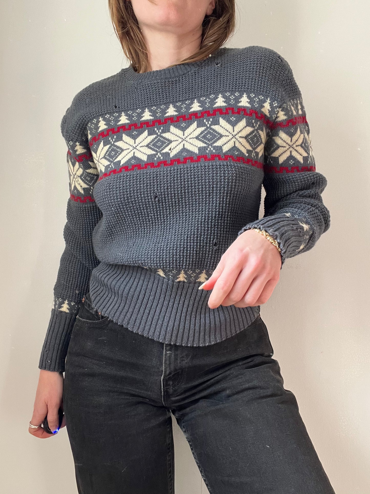 1950s Puritan Wool Grey Sweater