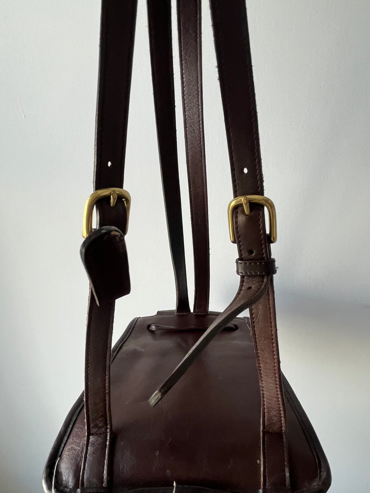 Vintage Leather Coach Day Bag