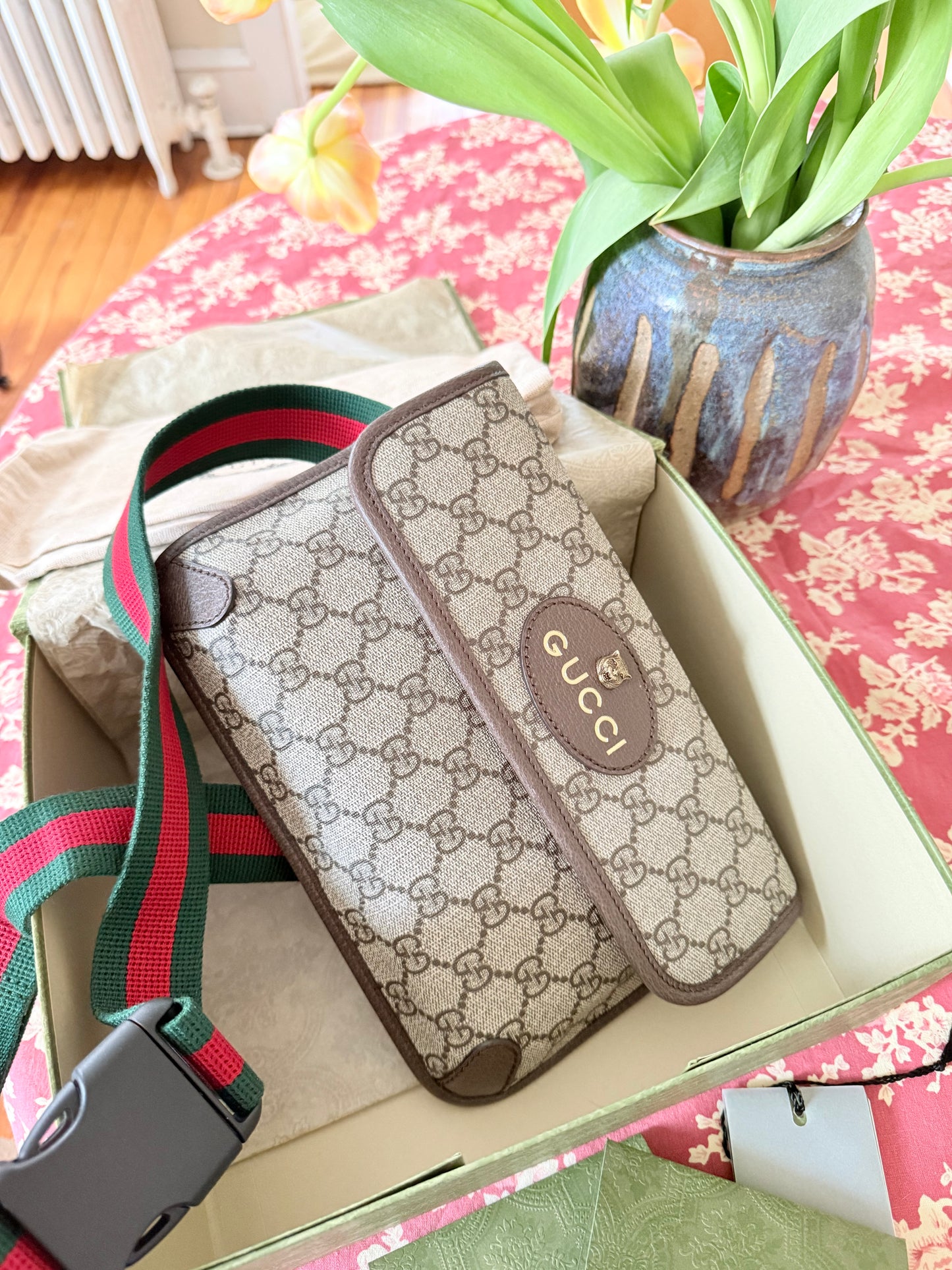 Brown GG Supreme Canvas Neo Vintage Belt Bag