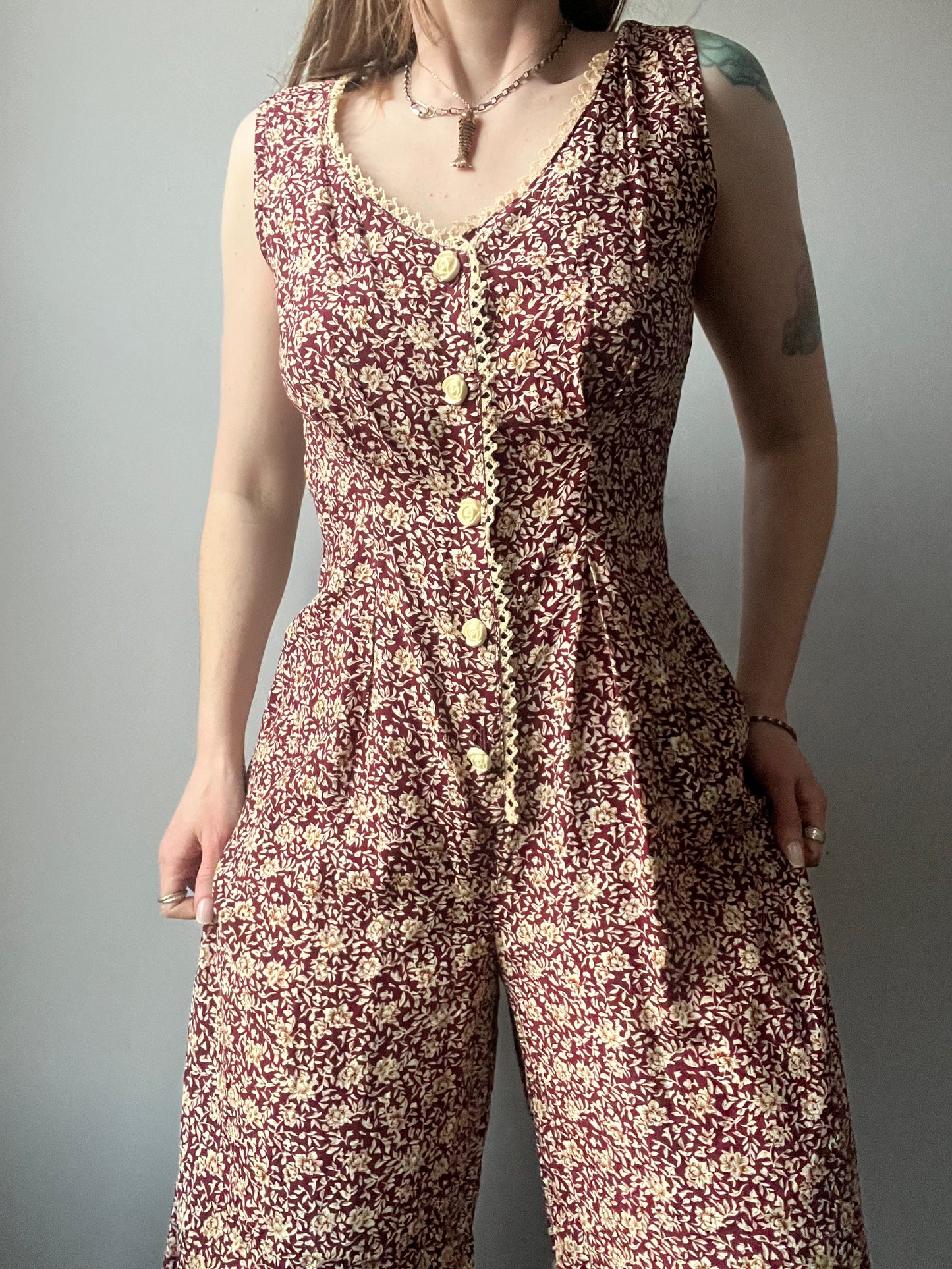 1990’s 100% Rayon Vintage Jumpsuit