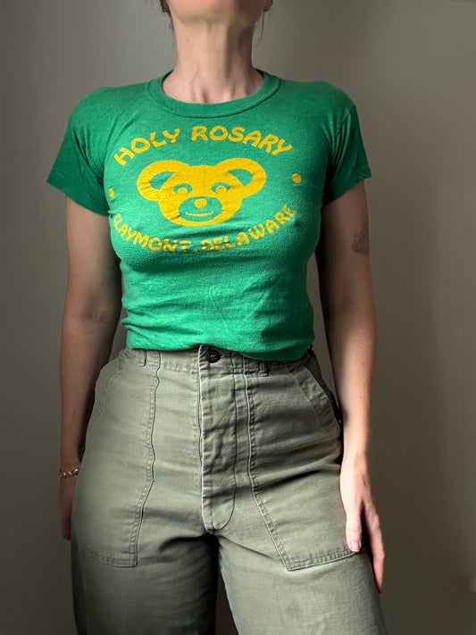 Holy Rosary Lil Green Tee