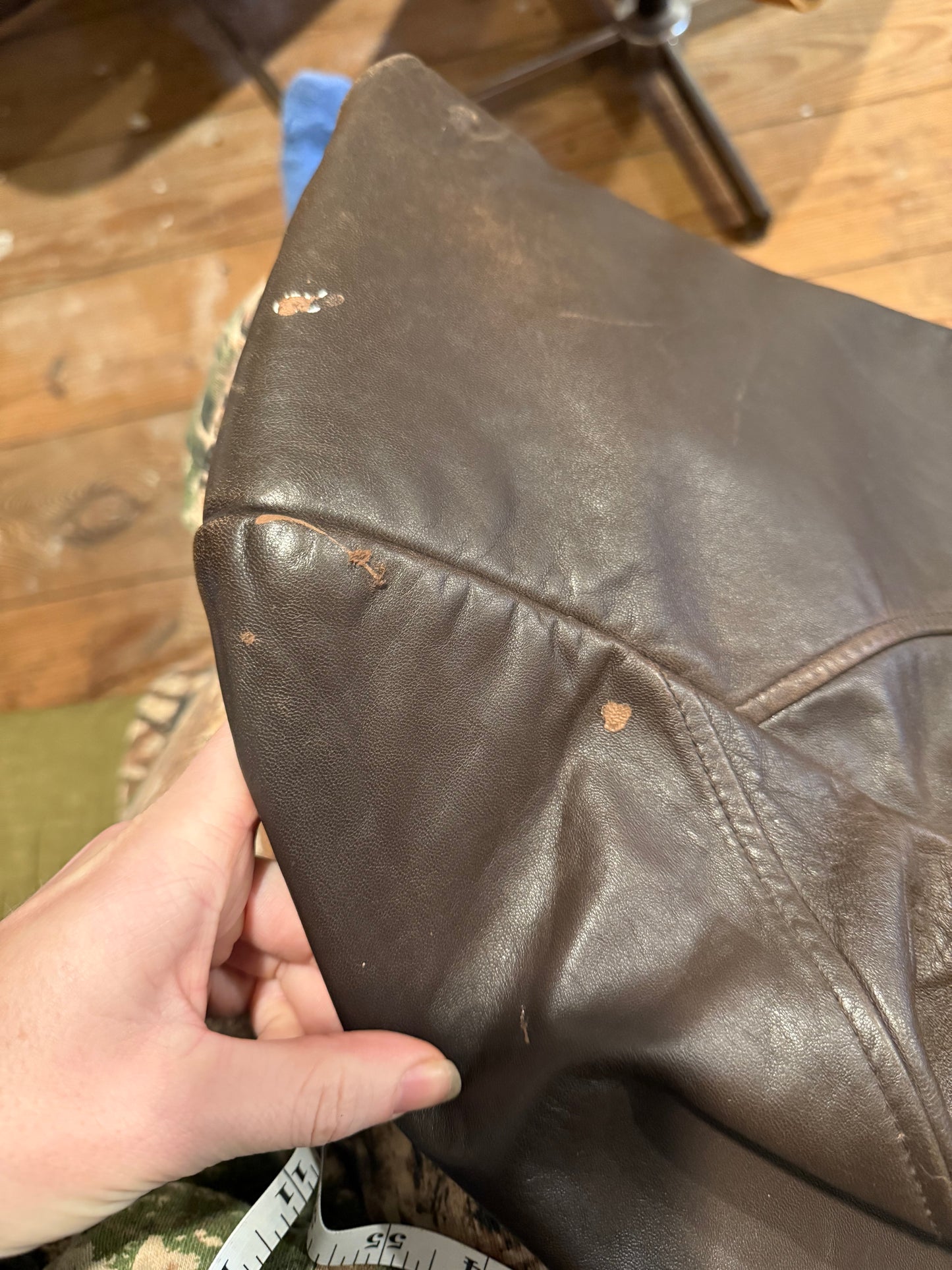 1980s Lord & Taylor Brown Leather Cropped Jacket