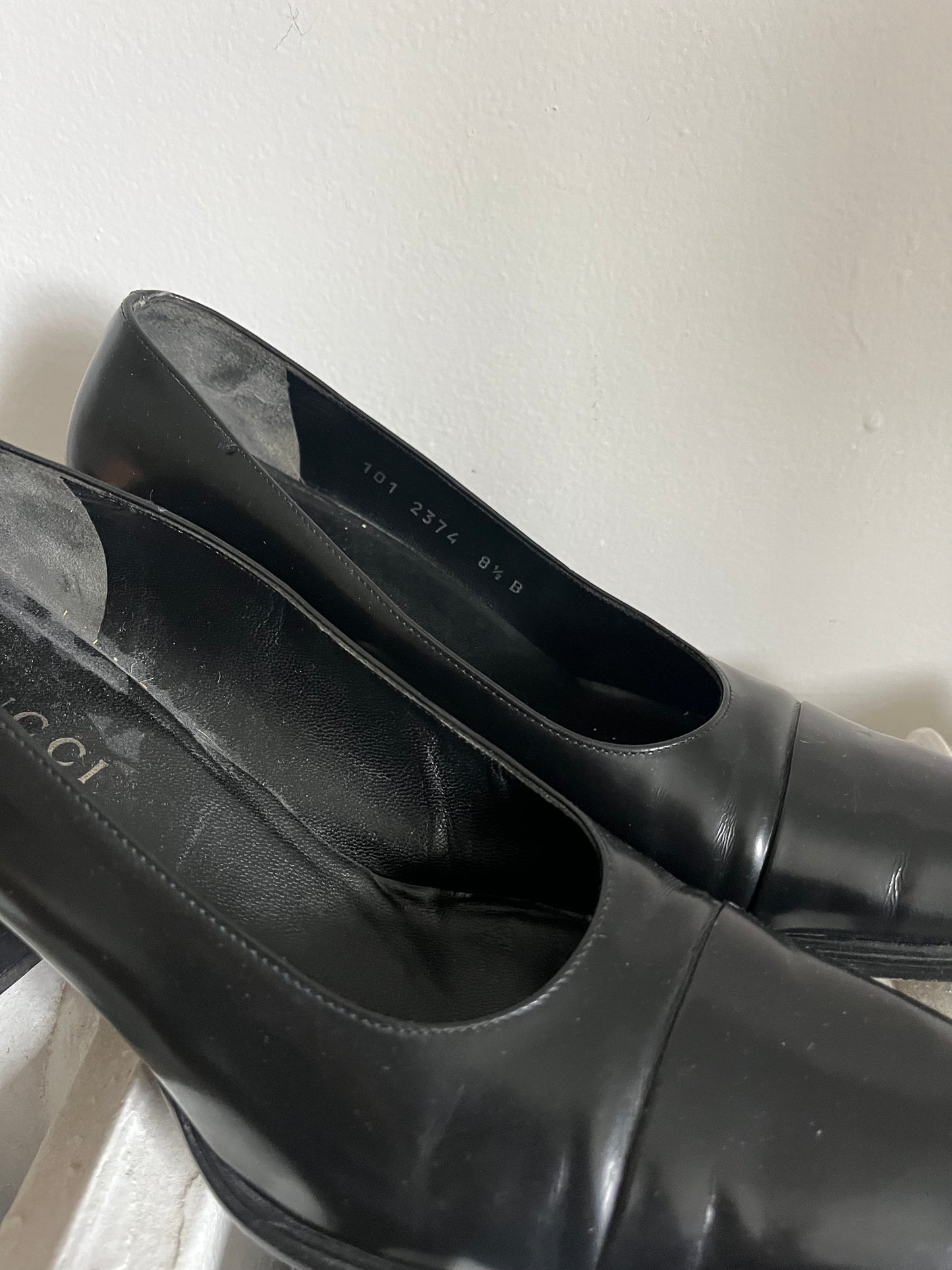 1990s Black Gucci Pumps Size 8.5