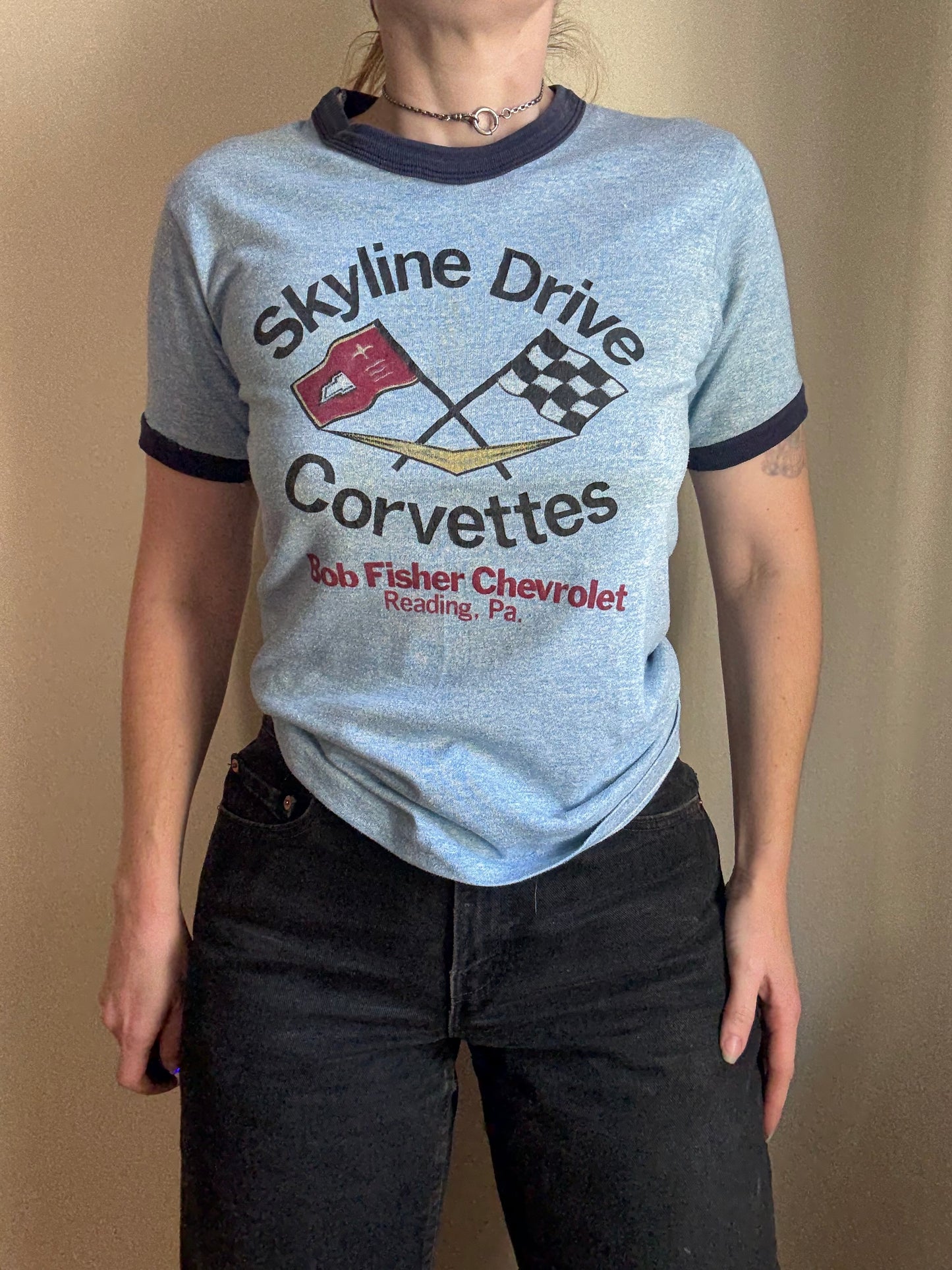 1960s Skyline Drive Corvettes Tee M