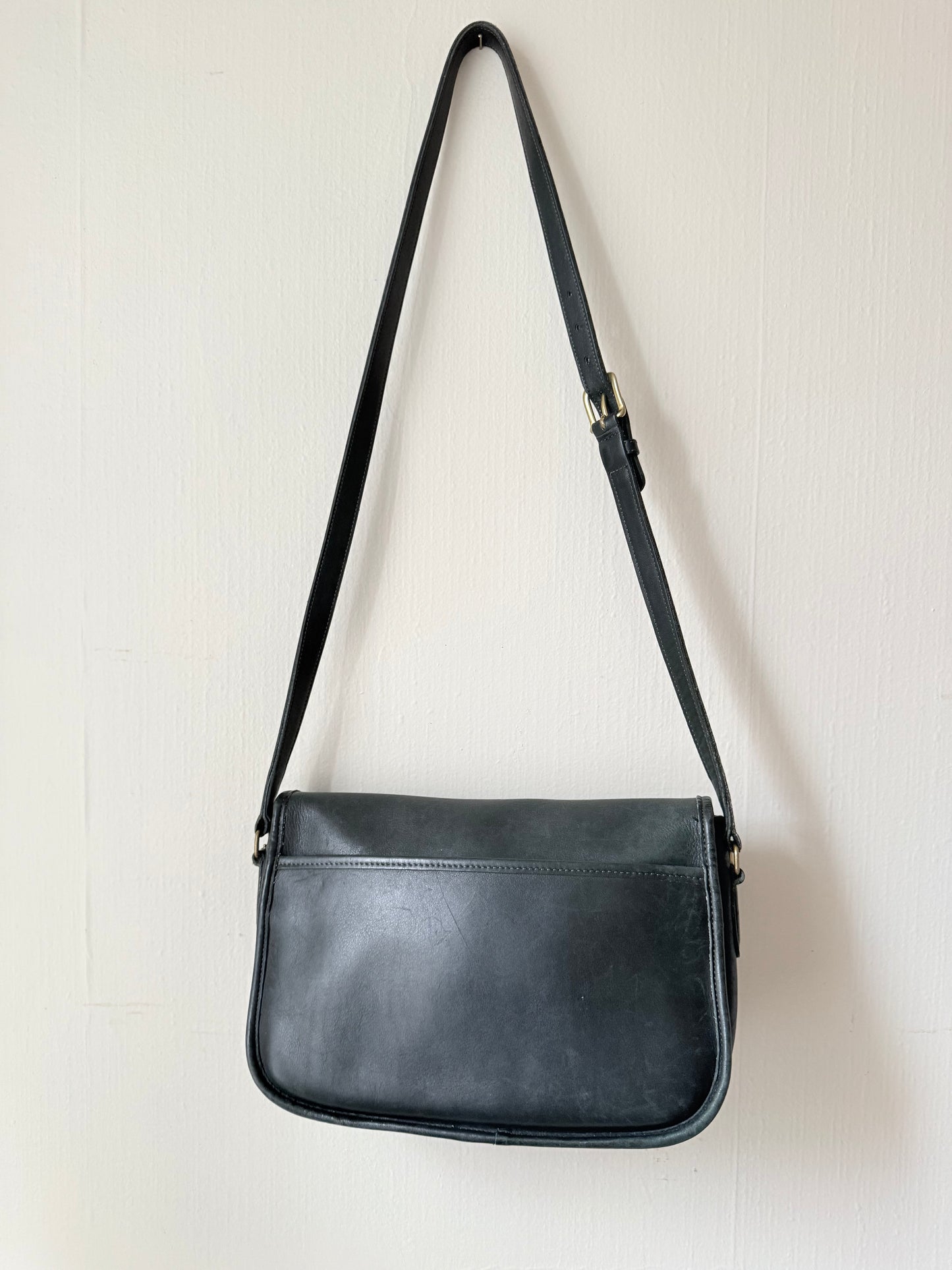 Vintage Coach City Bag Dark Green Crossbody