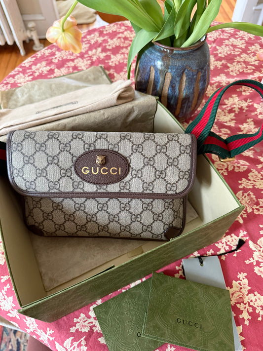 Brown GG Supreme Canvas Neo Vintage Belt Bag