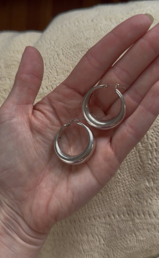925 Chunky Hoops