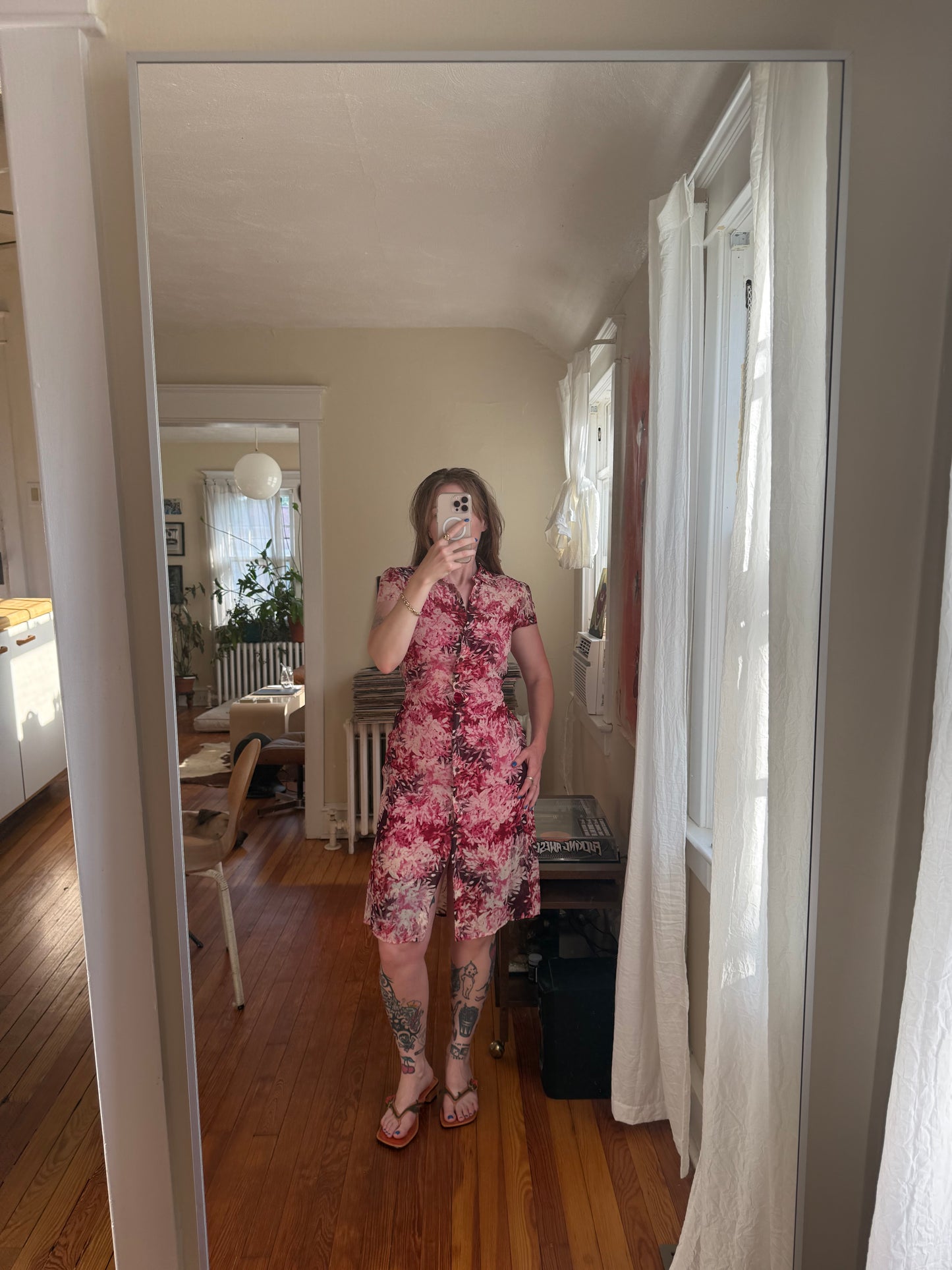 1990s 100% Silk BCBG Dress