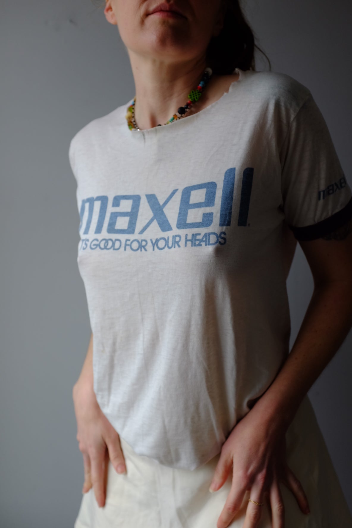 1980s Maxwell Headphones Tee M