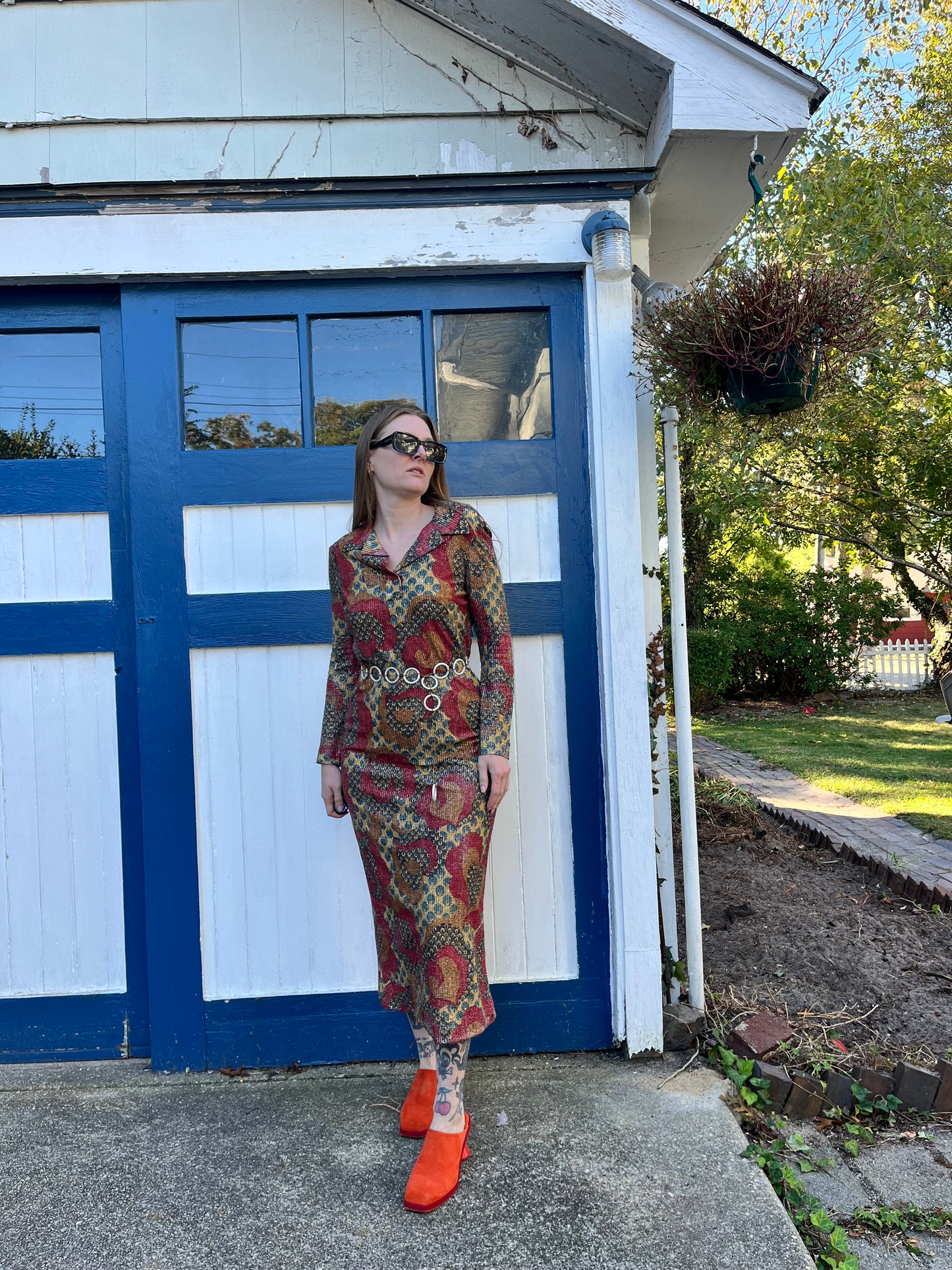 1970s Dress and Belt