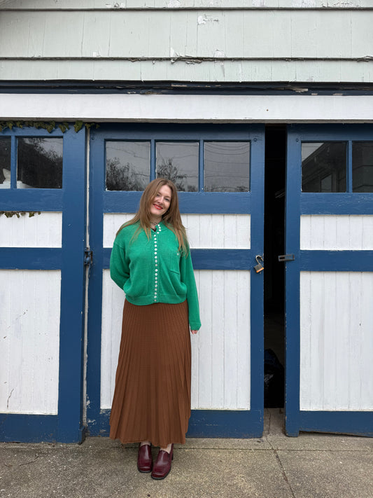 100% Cotton Green Sweater