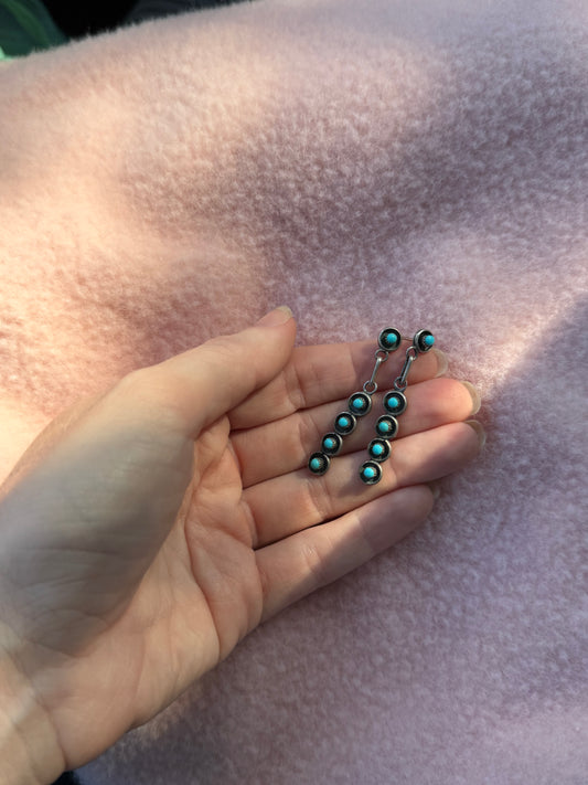 925 Turquoise Zuni Earrings