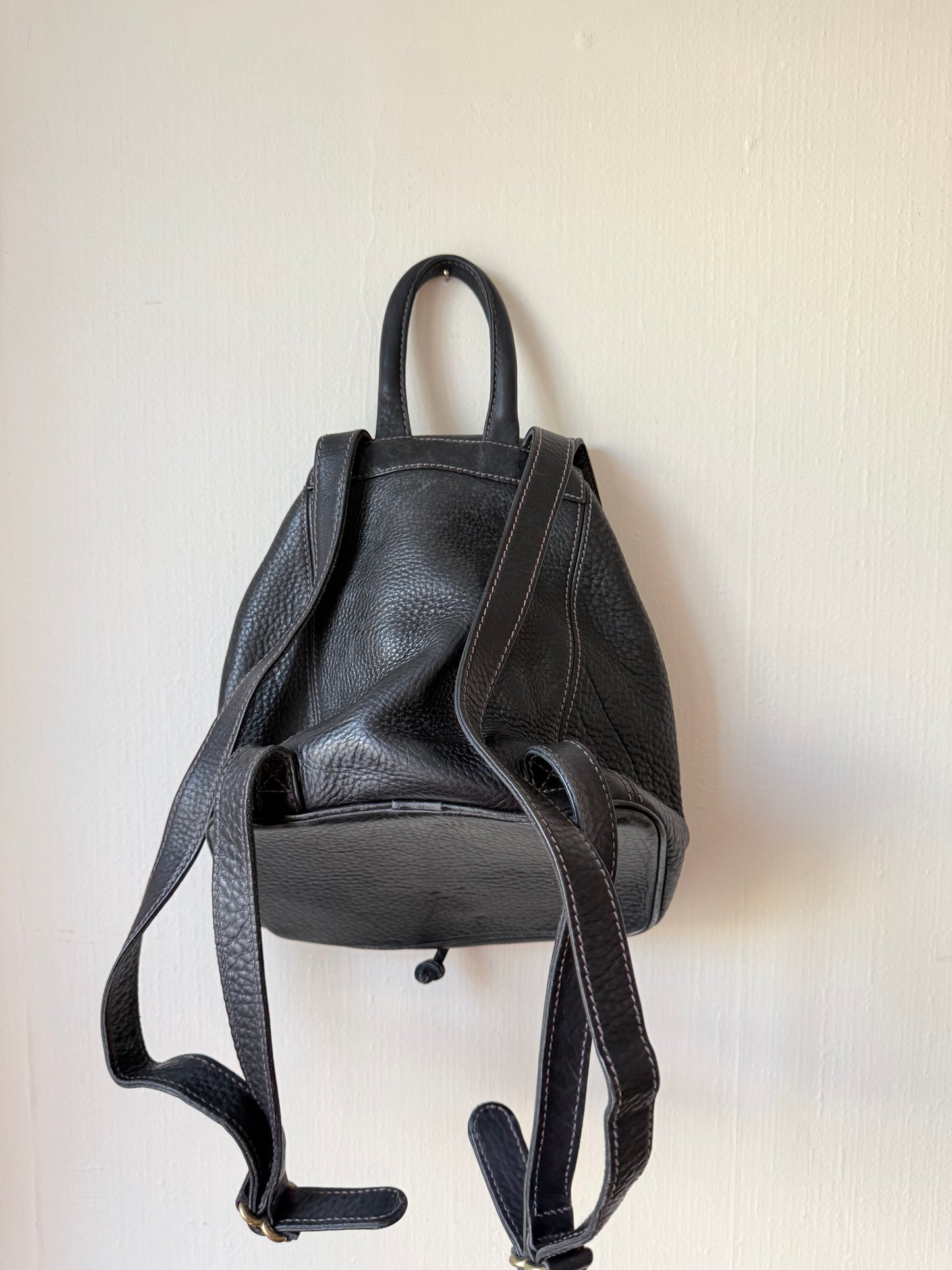 Vintage Coach Sonoma Pebble Leather Backpack Black 4911