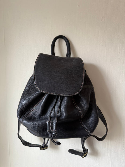 Vintage Coach Pebble Leather Black Backpack Sonoma