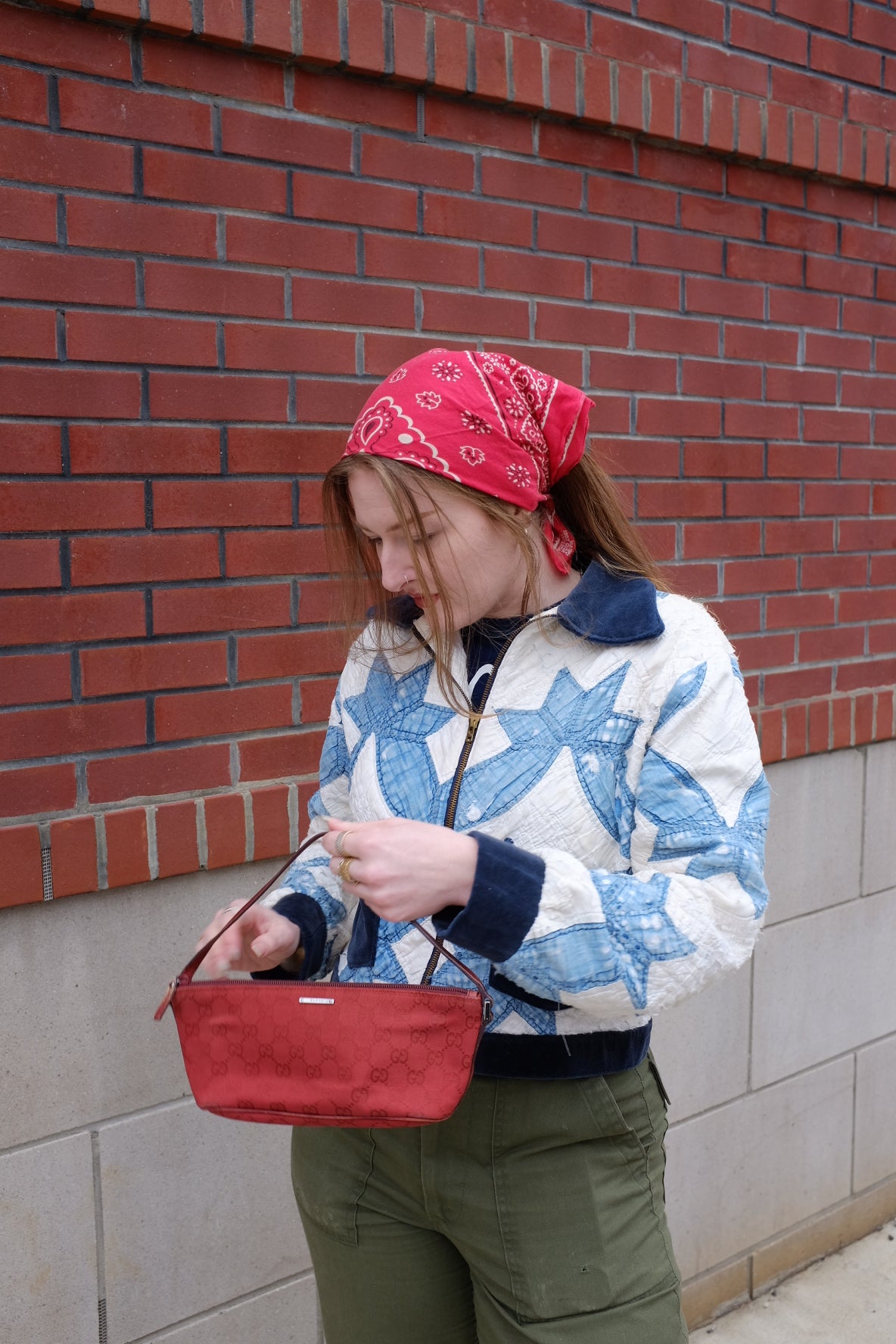 Authentic Vintage Gucci Bag Red