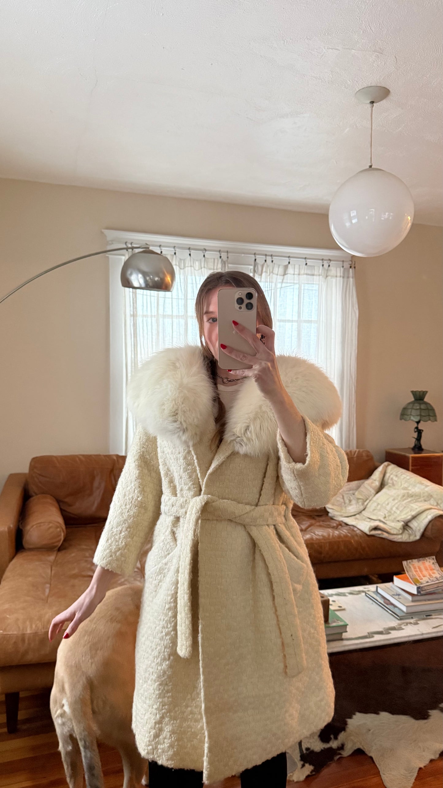 Tweed & Fox Fur Coat