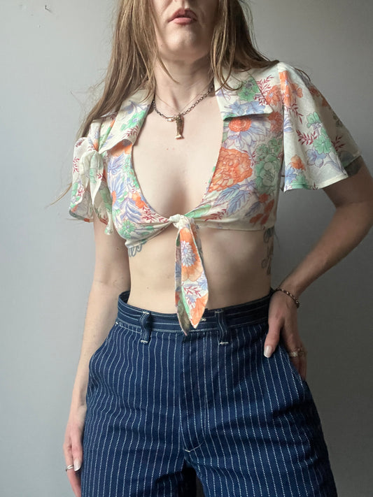 1970’s Wrap Tie Blouse