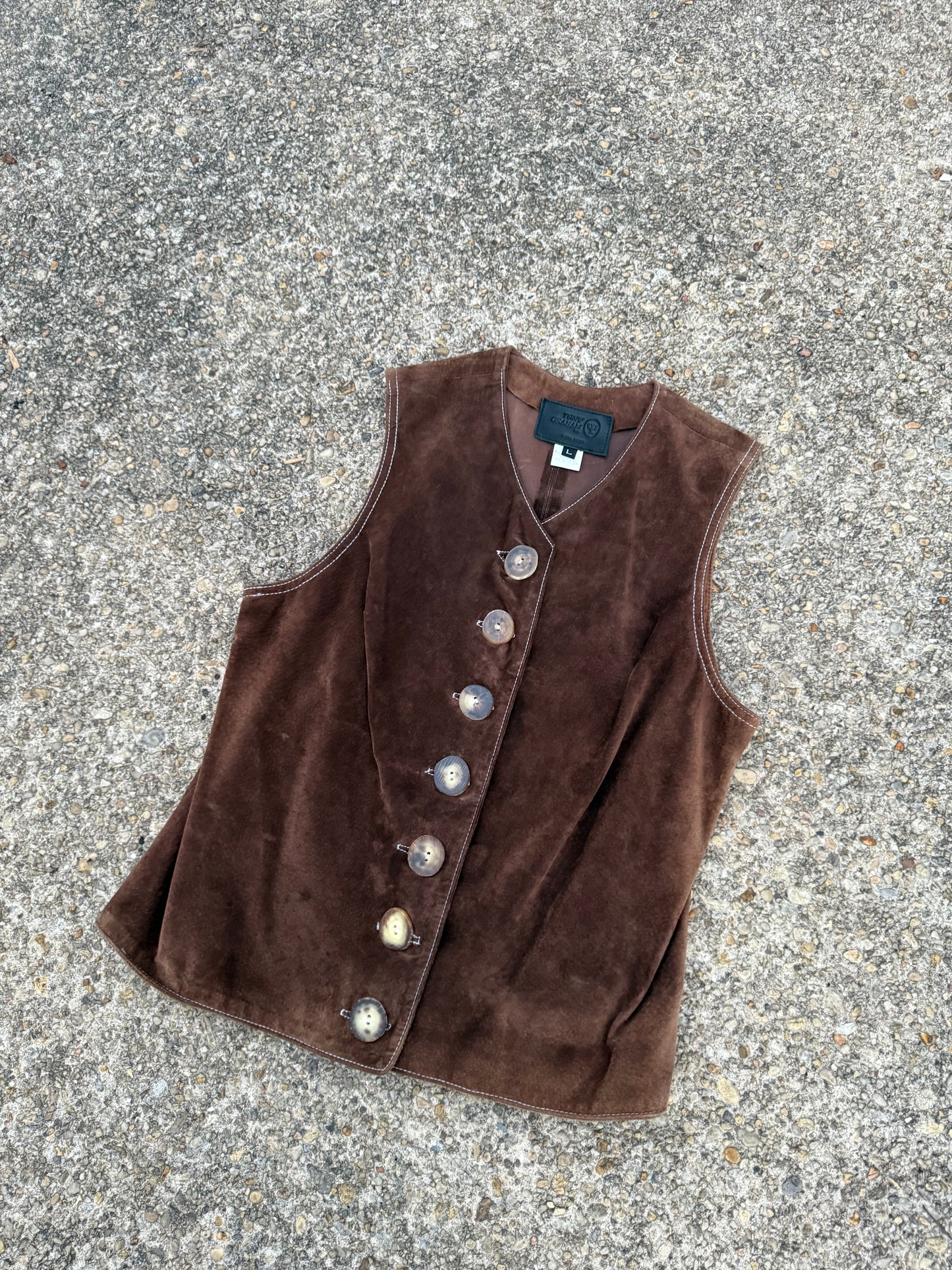Tony Graham Vintage Suede Vest