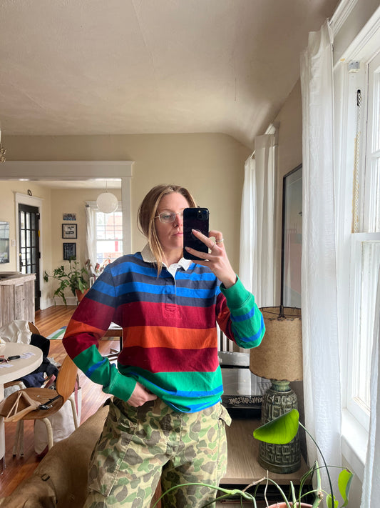1990s Multi Color Rugby